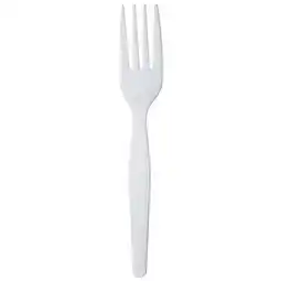 Walmart Karat PS Plastic Medium-Heavy Weight Forks Bulk Box - White - 1,000 ct offer