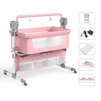 Walmart Baby Bassinet Newborn Bedside Sleeper Rocking Crib Folding Portable Travel Mini Crib Infant Cradle offer