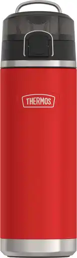 Walmart Thermos ICON Series Stainless Steel Vacuum Insulated Water Bottle w/ Spout, Crimson, 24oz offer