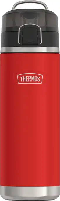 Walmart Thermos ICON Series Stainless Steel Vacuum Insulated Water Bottle w/ Spout, Crimson, 24oz offer