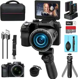 Walmart NBD 64MP Digital Camera for Photography, 4K Vlogging Camera for Youtube with 16X Digital Zoom offer