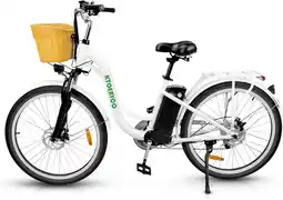 Walmart KTOEBYCO Electric City Bike for Adults 26,Peak 750W E-Commuter Bikes 48V 10AH UL2849,White offer