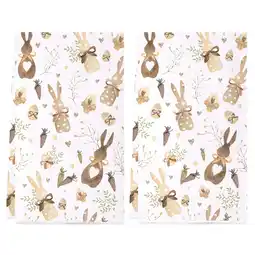 Walmart YIBAGA Easter Kitchen Towels Set of 2, Easter Decor Bunny Towels Dishcloth, 18x26 inch, Polyester offer