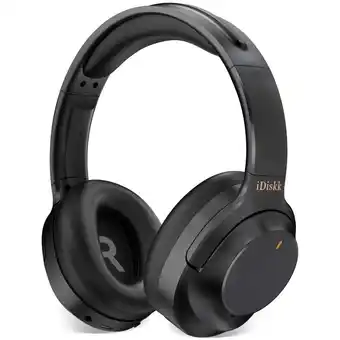 Walmart iDiskk Noise Cancelling Headphones with Deep Bass for GiftTripsCommuting Black,E11A Hybrid Active offer