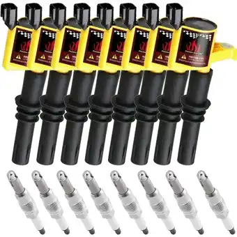 Walmart 8 Pcs Ignition Coils DG511 & Spark Plugs for 2004-2008 Ford F150 Triton V8 offer