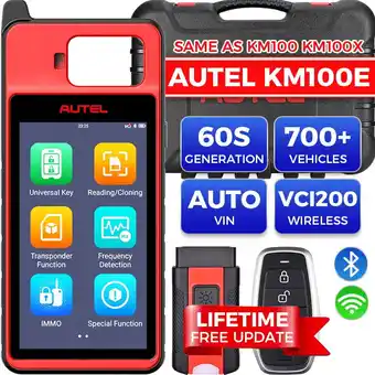 Walmart Autel MaxiIM KM100E Scanner 2025, Diagnostic Tool OBD Learning for 700+ Brands,Lifetime Free Update offer