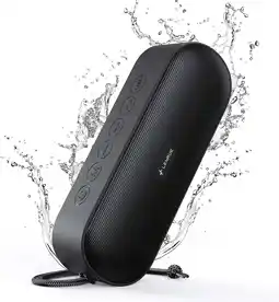 Walmart LENRUE Bluetooth Portable Speaker, IPX7 Waterproof, Speakerphone, 20H Playtime, Black offer