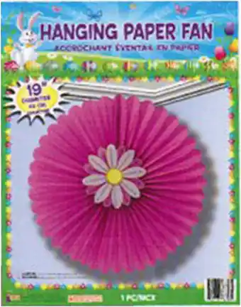 Walmart EASTER HANGING PAPER FAN 12 PACK offer