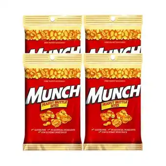 Walmart Munch Pure Peanut Goodness Brittle Bites- 4.0 Oz. On The Go Bag (4) offer