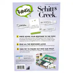 Walmart THINGS... Party Card Game -- Schitt's Creek Edition - By PlayMonster offer