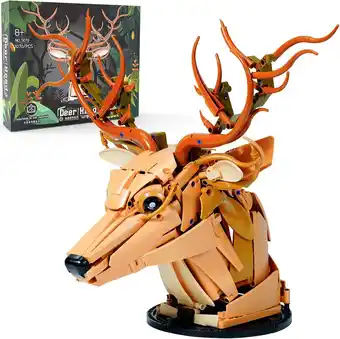 Walmart NAYIHOOP White-Tailed Deer Head Building Sets for Boy Girls 6+ Not Compatible with Lego offer