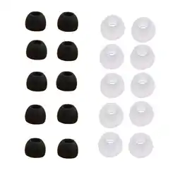 Walmart 10 Pairs Medium Size Clear Replacement Ear Buds Tips For Electric Accessories for Office Home Him offer