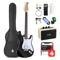 Walmart Donner Electric Guitar for Beginner Solid Body 39 HSS Pick Up for Starter, Black offer