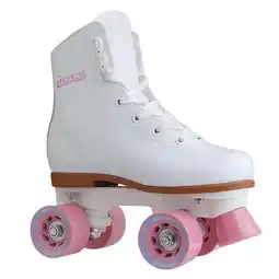 Walmart Chicago Girl's Classic Quad White Junior Rink Roller Skate, Size 4 offer