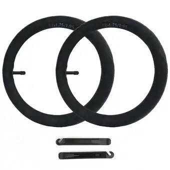 Walmart LotFancy 2Pcs 12'' x 1.75/1.95/2.125 Inner Tubes for Most 12 Kid Bikes Strollers with 2 Levers offer