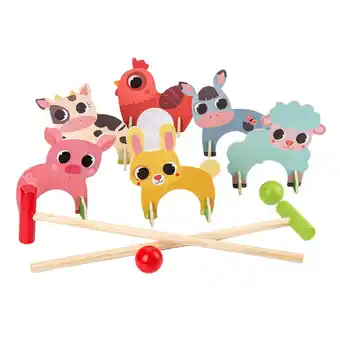 Walmart Kids Golfing Game Wood Croquet Set for Family Fun Outdoor Activities for All Ages offer