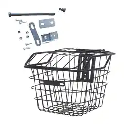 Walmart GARENDE Metal Wire Front Rear Basket with Lid Cargo Basket for Mountain Bike offer