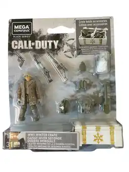 Walmart Mega Construx Call of Duty Mega Construx Black Series - WWII Winter Crate Building Kit (31 Pieces) offer