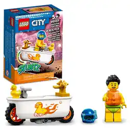 Walmart LEGO City Stuntz Bathtub Stunt Bike with Racer Minifigure, Flywheel-Powered Toy offer