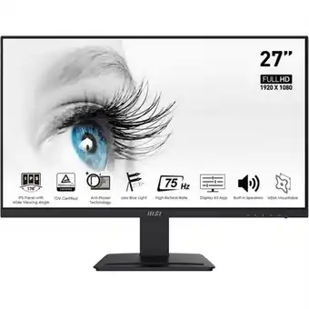 Walmart MSI Pro MP273 27 Full HD LCD Monitor - 16:9 - Black, Black offer