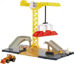 Walmart Matchbox Action Drivers Constructon Site Playset with 1:64 Scale Toy Car Bulldozer & Moving Crane offer