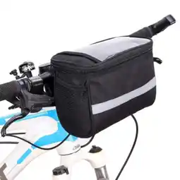 Walmart Tretra Bicycle Front Storage Bag Reflective Stripe Large Capacity Frame Handlebar Pack offer