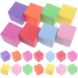 Walmart Eease 50pcs Colorful Foam Building Blocks Square Cube Blocks Teaching Aids for Preschool offer