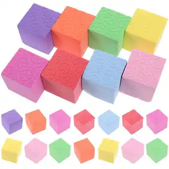 Walmart Eease 50pcs Colorful Foam Building Blocks Square Cube Blocks Teaching Aids for Preschool offer