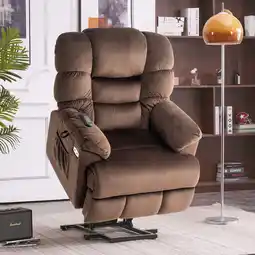 Walmart MCombo Dual Motor Power Recliner Lift Chair with Adjustable Headrest offer