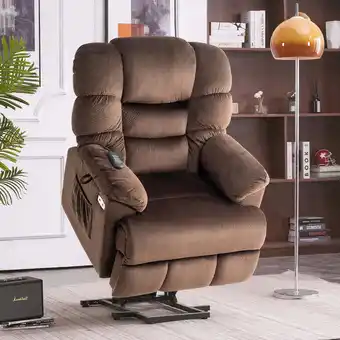 Walmart MCombo Dual Motor Power Recliner Lift Chair with Adjustable Headrest offer