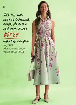 JC Penney Melonie T Floral Midi Dress offer