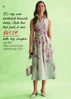 JC Penney Melonie T Floral Midi Dress offer