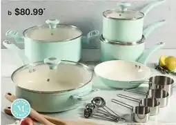 JC Penney Martha Stewart 19-pc, Ceramic Cookware Set offer