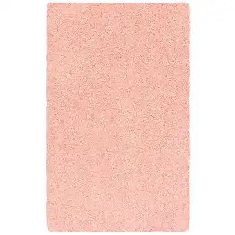 Walmart Mainstays Transitional Solid Blush Indoor Youth Shag Area Rug, 3' x 4'8 offer