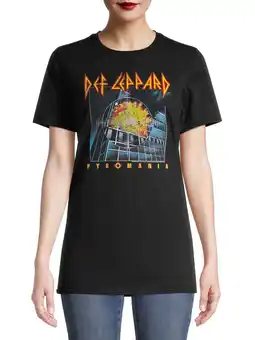 Walmart Def Leppard Women's Short Sleeve Graphic T-Shirt offer