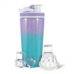 Walmart Ice Shaker Stainless Steel Protein Shaker Bottle, 26oz Mermaid offer