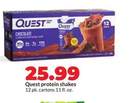 Hy-Vee Quest protein shakes offer