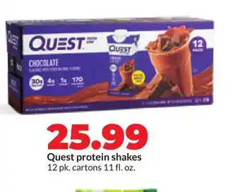 Hy-Vee Quest protein shakes offer