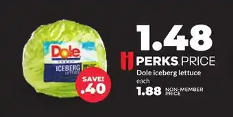 Hy-Vee Dole iceberg lettuce offer