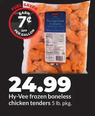 Hy-Vee Hy-Vee frozen boneless chicken tenders offer