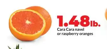 Hy-Vee Cara Cara navel or raspberry oranges offer