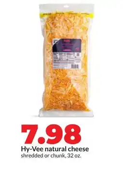 Hy-Vee Hy-Vee natural cheese offer