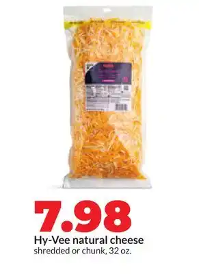 Hy-Vee Hy-Vee natural cheese offer