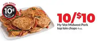 Hy-Vee Hy-Vee Midwest Pork top loin chops offer