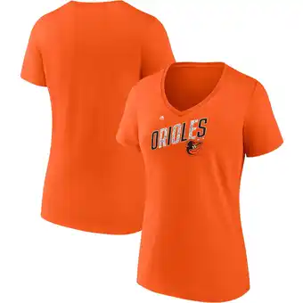 Walmart Women's Majestic Orange Baltimore Orioles Second Wind V-Neck T-Shirt offer