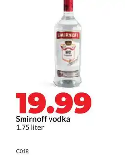 Hy-Vee Smirnoff vodka offer