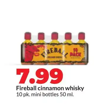 Hy-Vee Fireball cinnamon whisky offer