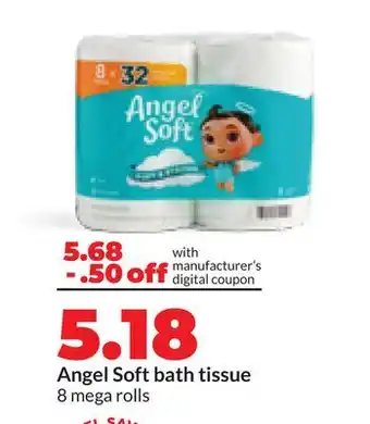 Hy-Vee Angel Soft bath tissue offer