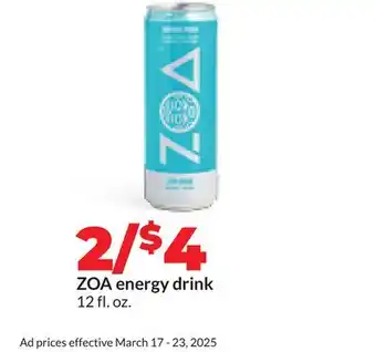 Hy-Vee ZOA energy drink offer