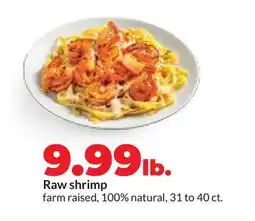 Hy-Vee Farm raised Raw shrimp offer